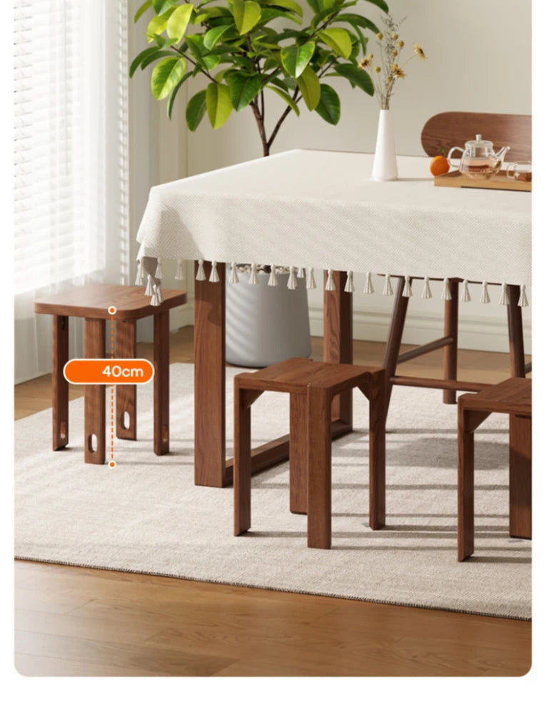 Multifunctional Wooden Side Table - Transforms into 4 Practical Stools