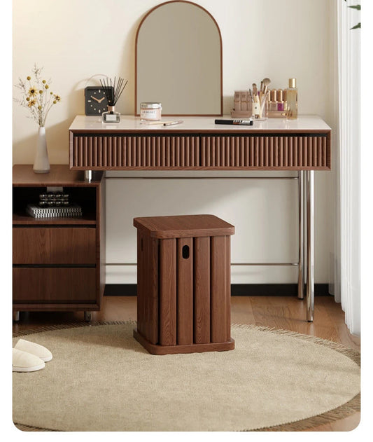 Multifunctional Wooden Side Table - Transforms into 4 Practical Stools