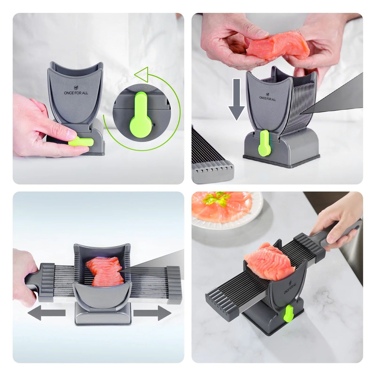 🔪 18-Blade Meat Slicer – 4-in-1 Multifunctional Kitchen Cutter 🍖⏱️